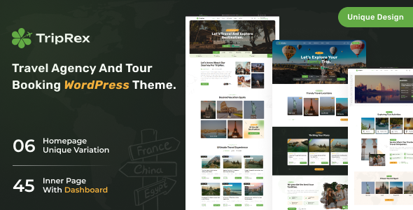 TripRex GPL license - Travel Agency and Tour Booking WordPress Theme GPL license
