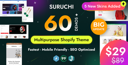 Suruchi – Multipurpose Shopify Theme OS 2.0 – RTL support - GPL license